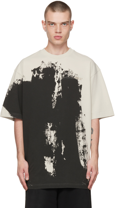 A-cold-wall* Off-white & Black Print T-shirt
