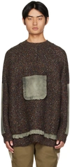 A. A. Spectrum Gray Beevoua Sweater In Void Black