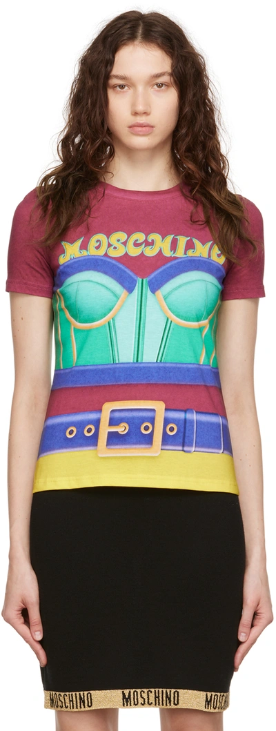 MOSCHINO 1990s Trompe I'oiel printed top