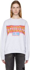 WE11 DONE GRAY CREWNECK SWEATSHIRT