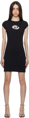 Diesel Angiel Mini Dress In 9xx Black