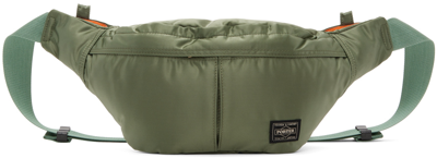 Porter - Yoshida & Co. Khaki Nylon Waist Bag In Sage Green 30