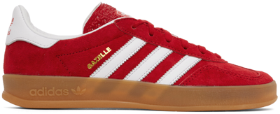 Adidas Originals Adidas Gazelle Indoor Trainers In Red