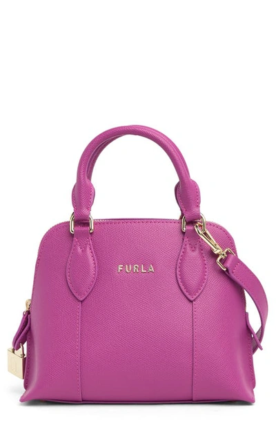 Furla Vittoria Top Handle Dome Crossbody Bag In Flamingo Purple I