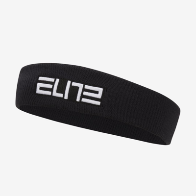 Nike Elite Headband In Black
