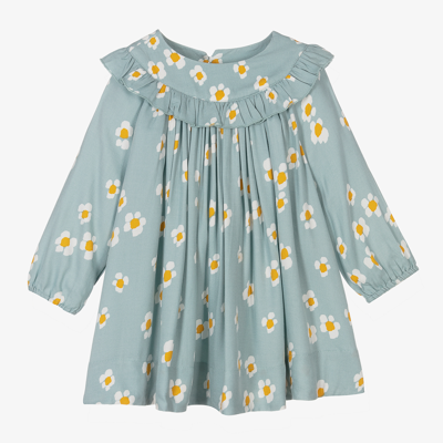Stella Mccartney Babies'  Kids Girls Green Daisy Print Dress