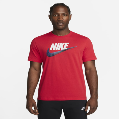 Nike Men's Sportswear Logo T-shirt In Red