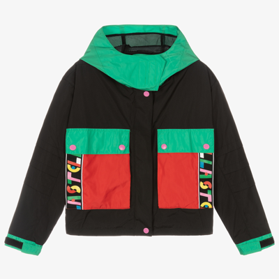 Stella Mccartney Kids Teen Girls Colorblock Jacket In Black