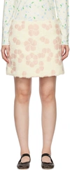 Minjukim Yellow & Pink Bari Flower Miniskirt In Yellow & Pink