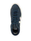 Veja High Sneakers With Application In Blue