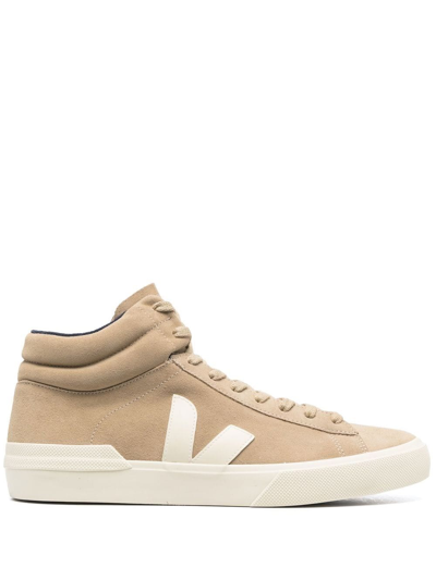 Veja V-logo High-top Sneakers In Multicolor