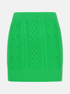 Eleonora Gottardi Cashmere Blend Miniskirt In Green