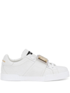 Dolce & Gabbana Dolce E Gabbana Mens White Leather Sneakers In Bianco