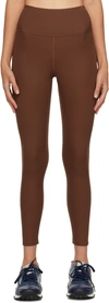 GIRLFRIEND COLLECTIVE BROWN HIGH-RISE COMPRESSION LEGGINGS