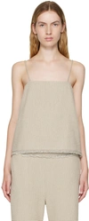 Voranida Taupe Ella Top In Neutral