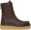 Chloé Woman Ankle Boots Dark Brown Size 6 Leather In 27x Enigmat