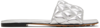 Bottega Veneta 10mm Padded Quilted Leather Flats In 1414 Silver