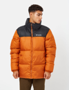 Columbia Puffect Quilted Funnel-neck Shell Hooded Jacket In Orange