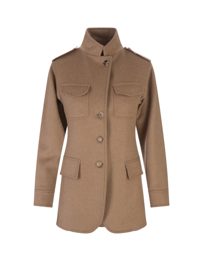 Max Mara Camel Peonie Jacket In Black