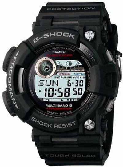 Pre-owned Casio G-shock Frogman Gwf-1000-1jf Multiband 6 Men's Watch In Box