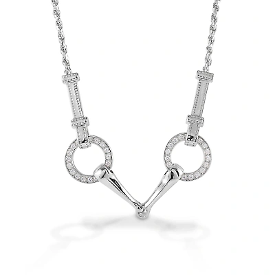 Pre-owned Kelly Herd Snaffle Bit Necklace - Sterling Silver
