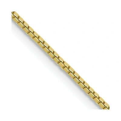 Pre-owned Samajewelers Real 10kt Yellow Gold 1mm Box Chain; 30 Inch; Lobster Clasp
