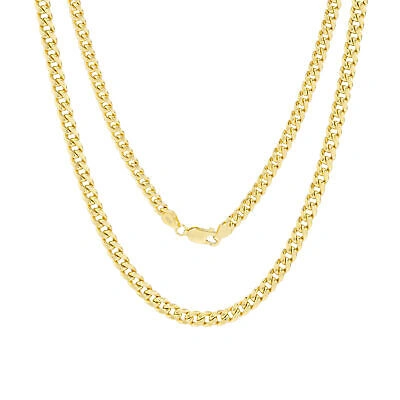 Pre-owned Nuragold 14k Yellow Gold Mens 4.5mm Miami Cuban Link Chain Pendant Necklace Lobster 26"