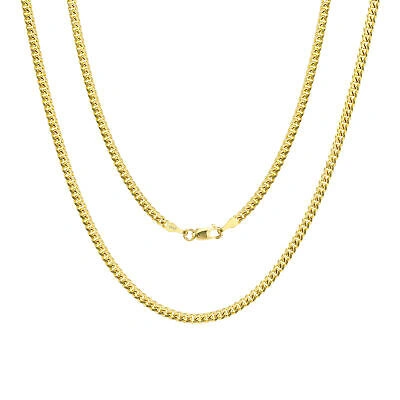 Pre-owned Nuragold 10k Yellow Gold Solid 2.7mm Mens Miami Cuban Chain Pendant Necklace Lobster 30"