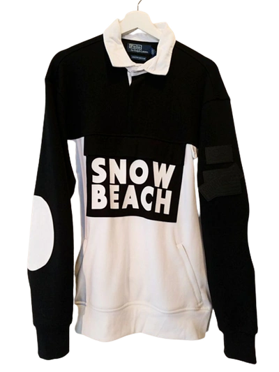 Pre-owned Polo Ralph Lauren Snow Beach  Sweat Shirt Anorak Sweatshirt L Size 2205 M In Beige