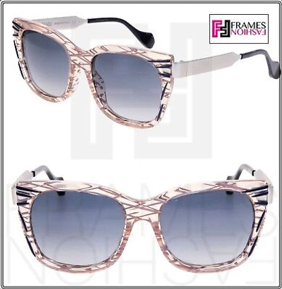 Pre-owned Fendi Thierry Lasry Kinky Ff0180s Palladium Pink Square Metal Sunglasses 0180 In Vdovk