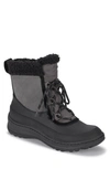 Baretraps Alta Water-resistant Faux Shearling Lined Boot In Dark Gray/ Black