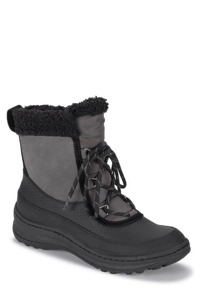 Baretraps Alta Water-resistant Faux Shearling Lined Boot In Dark Gray