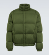 Kenzo Tech Down Bomber Jacket In Dark Khaki