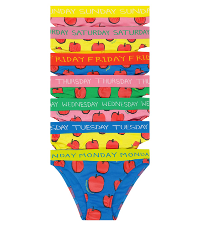 Stella Mccartney Kids' Little Girl's & Girl's 8-pack Days Of The Week Briefs Set In Multicolor