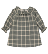BONPOINT BABY TEALE CHECKED COTTON DRESS