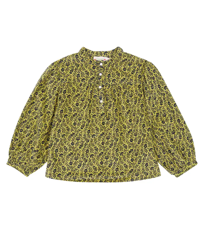 Bonpoint Kids' Tammy Floral Cotton Blouse In Fl Lichen