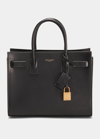 Saint Laurent Sac De Jour Baby Leather Top-handle Bag In 1000 Nero