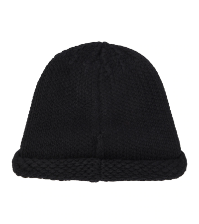 Kenzo Knit Wool Beanie In Nero