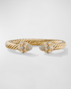 David Yurman Renaissance Cable Bracelet With Diamonds In 18k Gold, 9mm