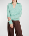 Vince Brushed Alpaca Wool Blend Sweater In Fluorite