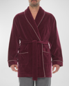 MAJESTIC MEN'S VELOUR SMOKING JACKET