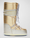 MOON BOOT ICON METALLIC LACE-UP SNOW BOOTS