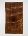 Abas Leather Travel Case In Cognac