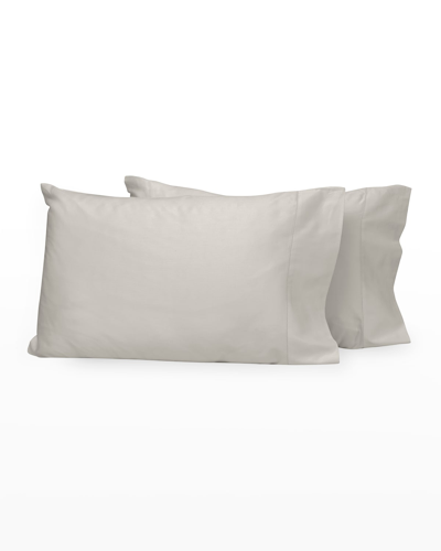 Signoria Firenze Nuvola Percale 600 Thread Count Pillowcases In Pearl