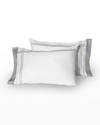 Signoria Firenze Sinfonia Pillowcases, Set Of 2 In White/silver Moon