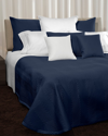 Signoria Firenze Letizia Quilted King Coverlet In Dark Blue