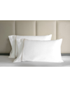 Signoria Firenze Granduca 600 Thread Count King Pillowcases, Set Of 3 In White/taupe