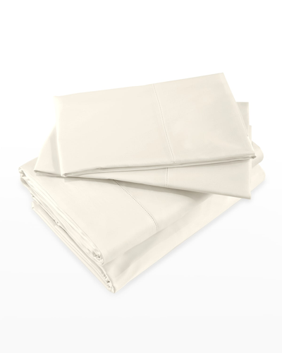 Signoria Firenze Nuvola Percale 600 Thread Count California King Sheet Set In Ivory