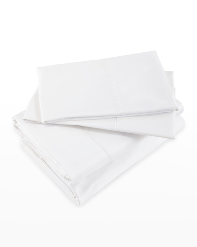 Signoria Firenze Nuvola Percale 600 Thread Count California King Sheet Set In White