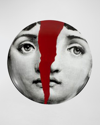 Fornasetti Wall Plate Tema E Variazioni # 010y In Red Pattern